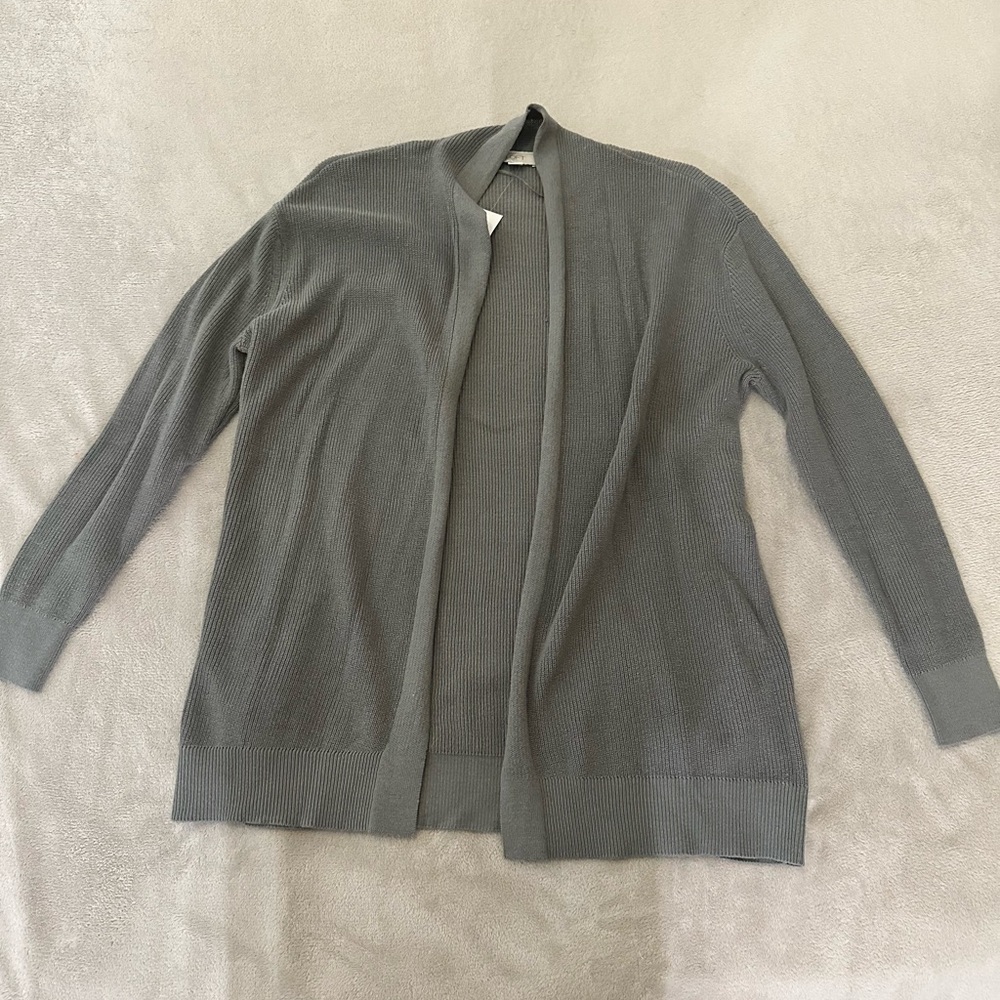 Gray cardigan